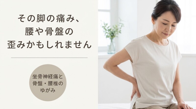 千葉市緑区で坐骨神経痛にお悩みの方へ｜腰椎・骨盤の歪みへのアプローチと日常ケア｜一心堂療術整体院