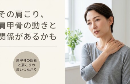 千葉市緑区で肩甲骨の固着による肩こりにお悩みの方へ｜血行改善整体のアプローチ｜一心堂療術整体院